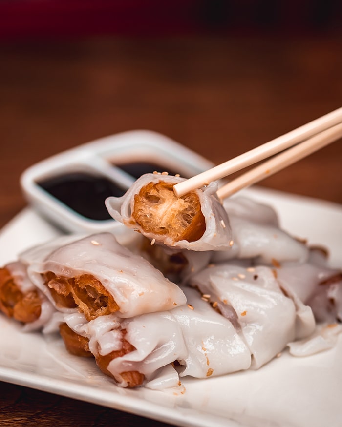 Fried Dough Cheung Fun at Chung Ying Fried Dough Cheung Fun at Chung Ying